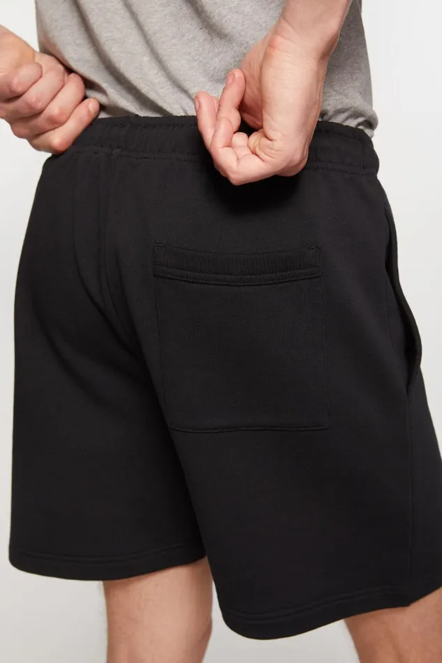 Men Fleece Shorts Black Acne Studios Shorts