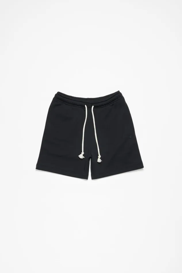 Men Fleece Shorts Black Acne Studios Shorts