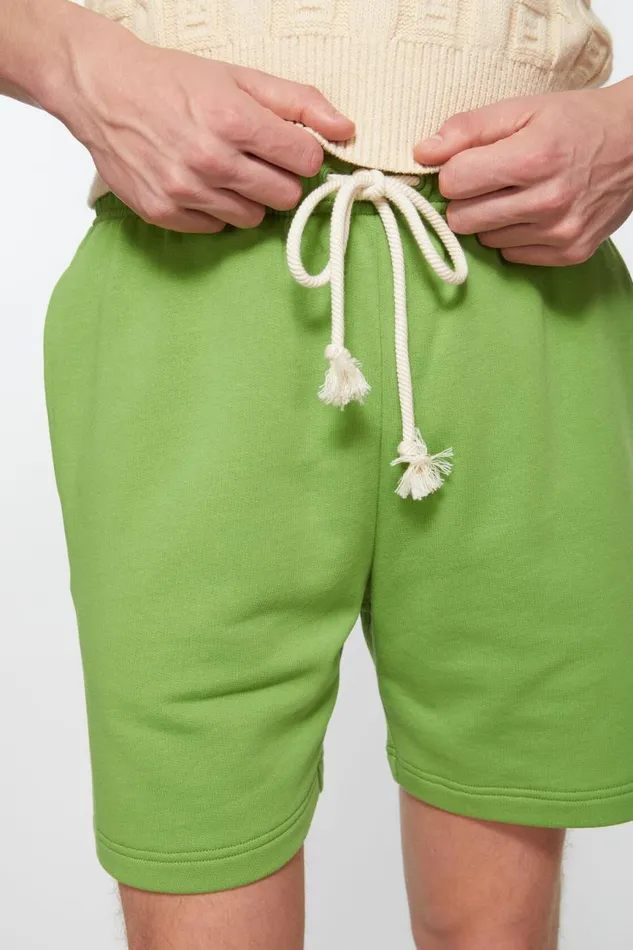 Men Fleece Shorts Herb Green Acne Studios Shorts