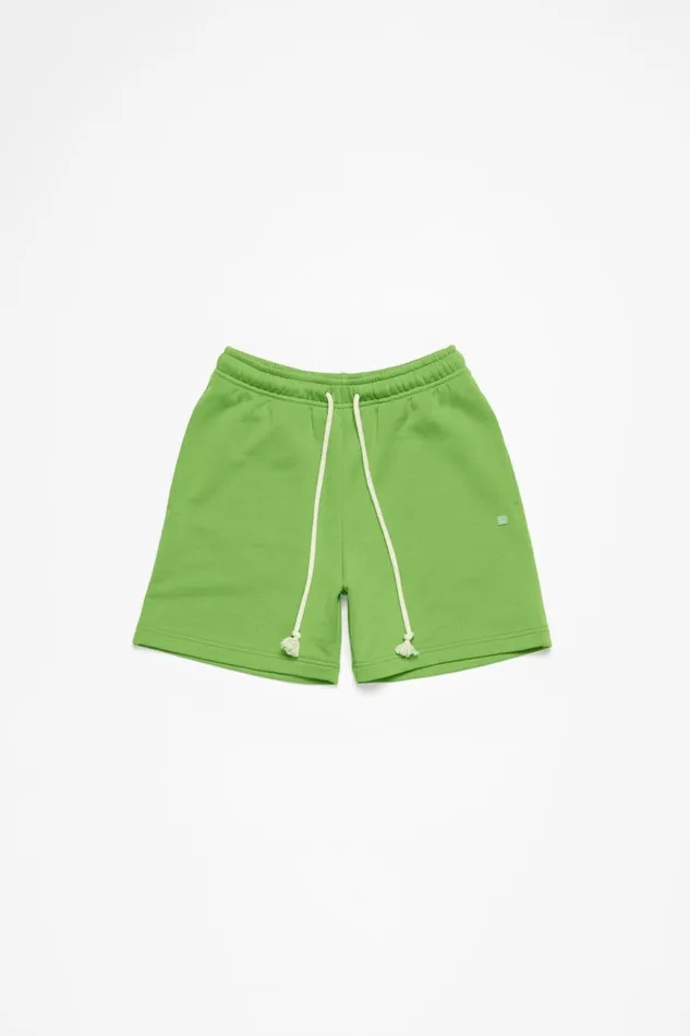 Men Fleece Shorts Herb Green Acne Studios Shorts