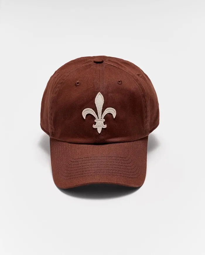 Men Fleur De Lis Cap Billys Brown Billy Reid Accessories