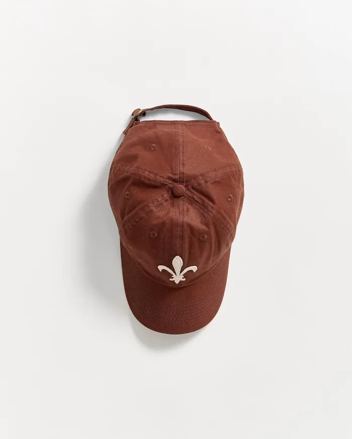 Men Fleur De Lis Cap Billys Brown Billy Reid Accessories