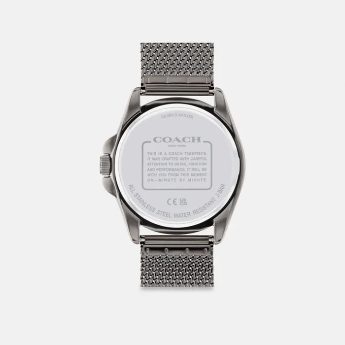 Men Greyson Watch 41 Mm Grey Coach Watches