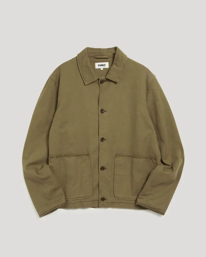 Men Groundhog Jacket Olive YMC Outerwear