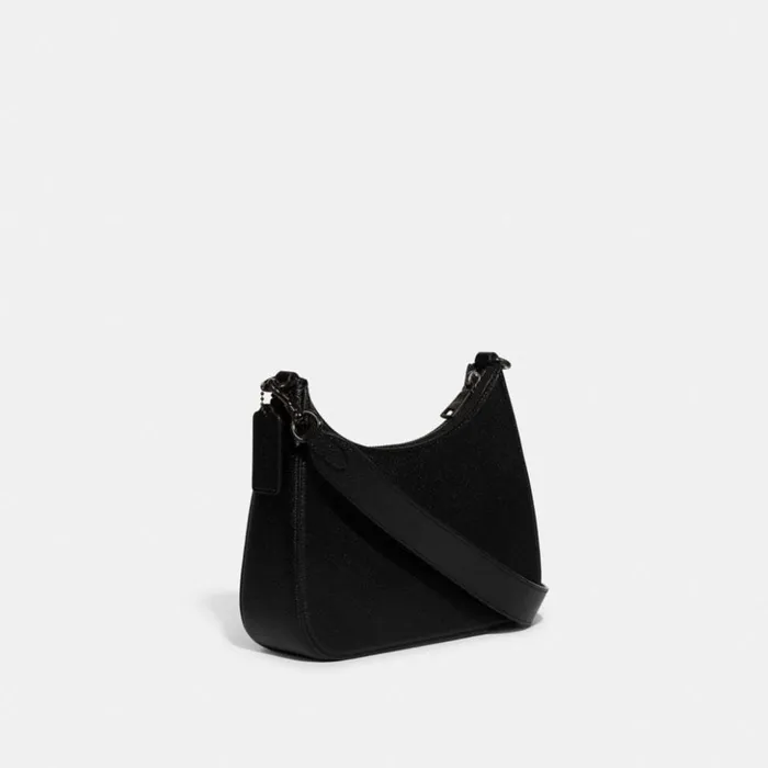 Men Hobo Crossbody With Signature Canvas Detail Black Coach Messenger and Crossbody