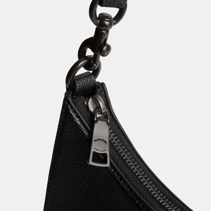 Men Hobo Crossbody With Signature Canvas Detail Black Coach Messenger and Crossbody