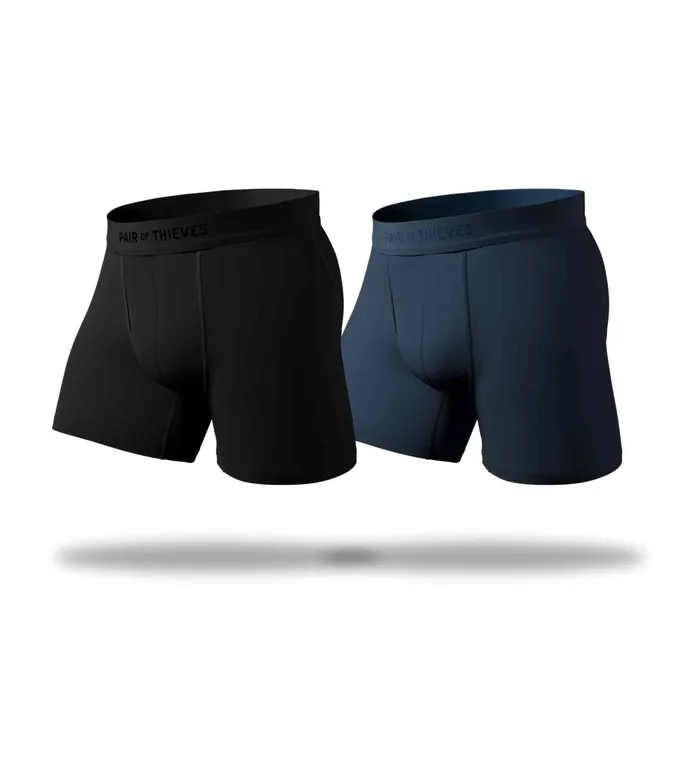 Men Hustle Boxer Briefs Black Navy Underwear 2 Pack 1041120057 Pair Of Thieves Boxer Briefs