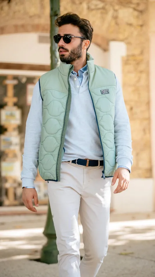 Men Jackets NZA New Zealand Auckland Green Padded Vest 8211 Sage Men Jackets NZA New Zealand Auckland Green Padded Vest 8211 Sage