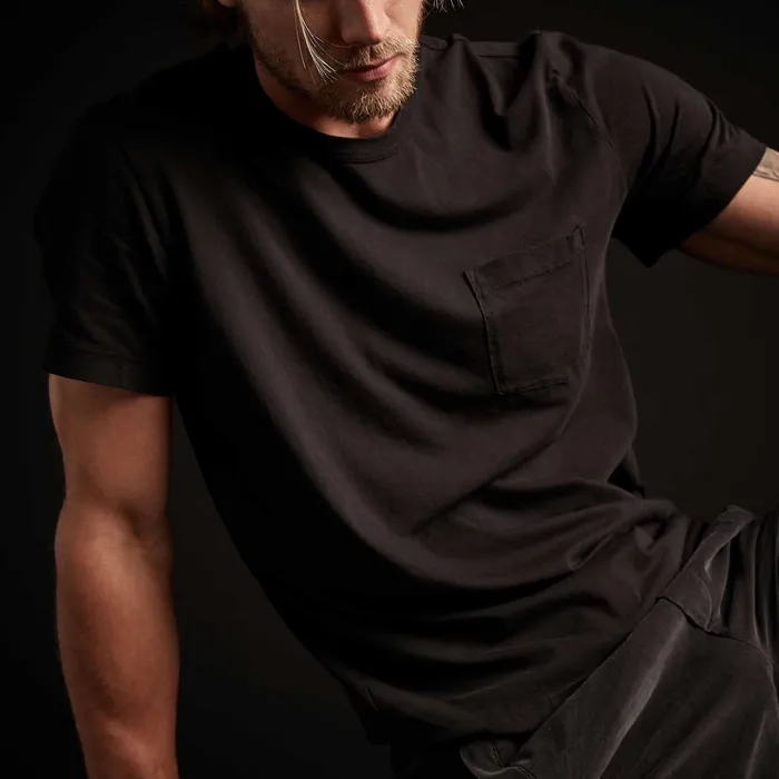 MEN James Perse CLASSICS Lightweight Jersey Pocket Tee Black