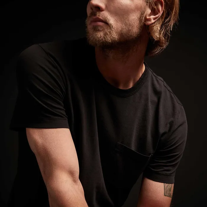 MEN James Perse CLASSICS Lightweight Jersey Pocket Tee Black