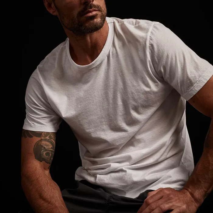MEN James Perse CLASSICS Luxe Lotus Jersey Tee White
