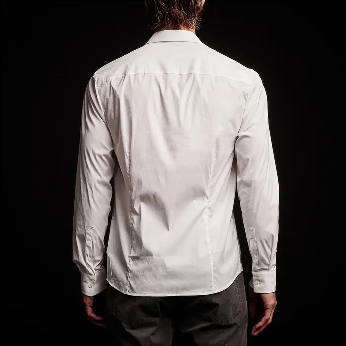 MEN James Perse CLASSICS Matte Stretch Poplin Dress Shirt White