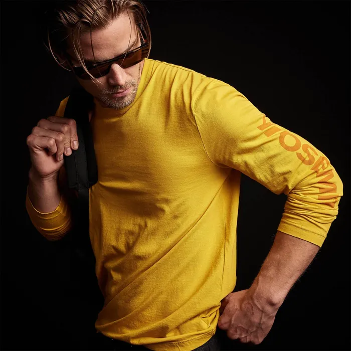 MEN James Perse GRAPHICS Canyon Graphic Tee Crocus Yellow