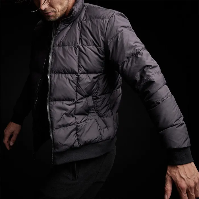 MEN James Perse JACKETSOUTERWEAR YOSEMITE Lightweight Down Zip Front Jacket Black