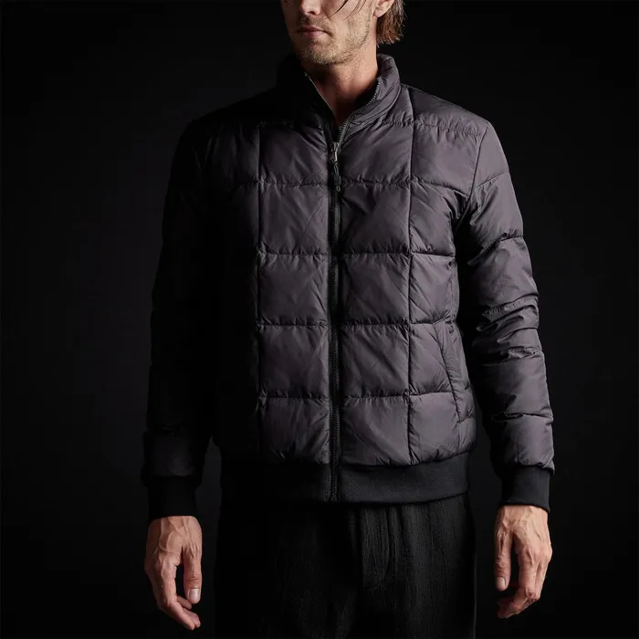 MEN James Perse JACKETSOUTERWEAR YOSEMITE Lightweight Down Zip Front Jacket Black
