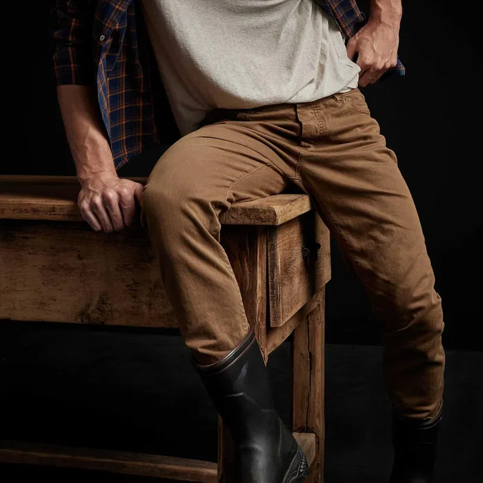 MEN James Perse PANTSDENIM Cotton Drill Jean Acorn Pigment