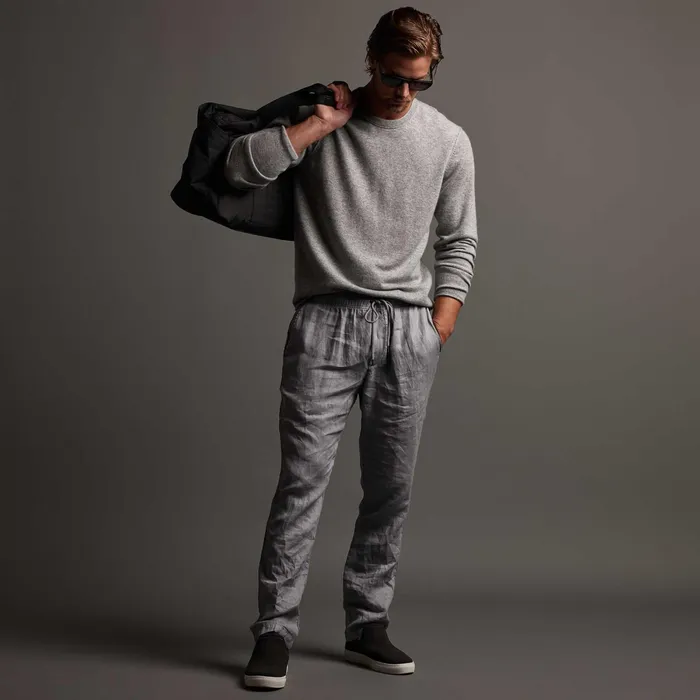 MEN James Perse PANTSDENIM Lightweight Linen Pant Breeze Pigment