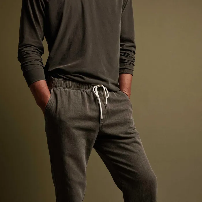 MEN James Perse PANTSDENIM Slub Cotton Easy Pant Ammo Pigment