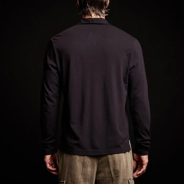 MEN James Perse POLOSNOVELTY TOPS Cotton Jersey Polo French Navy