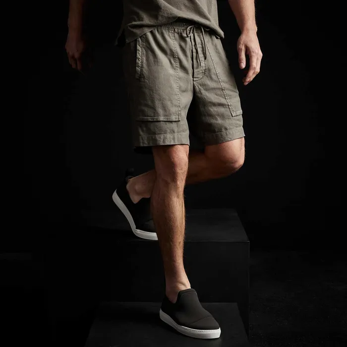 MEN James Perse SHORTS Patch Pocket Short River Rock Pigment