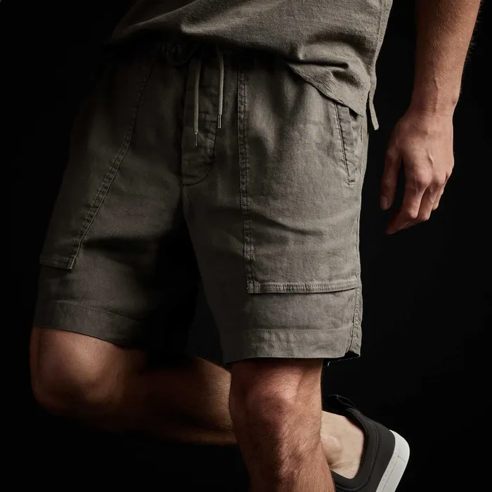 MEN James Perse SHORTS Patch Pocket Short River Rock Pigment