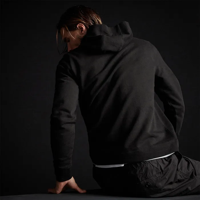 MEN James Perse SWEAT TOPSBOTTOMS French Terry Pullover Hoodie Black