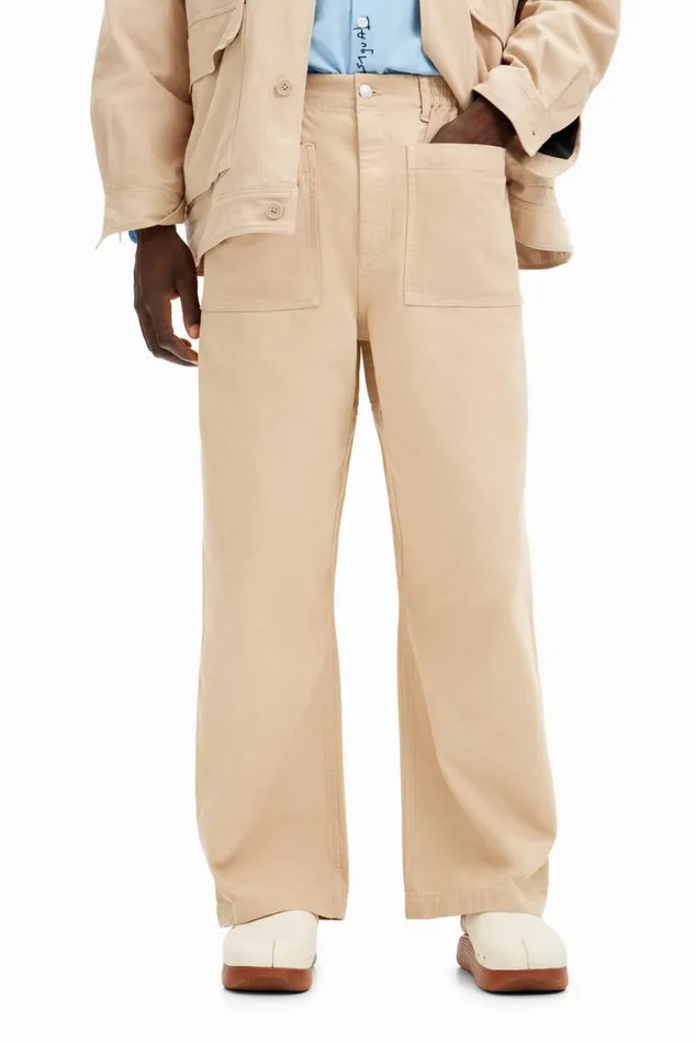 Men Jeans And Trousers Desigual Long Pants With Pockets