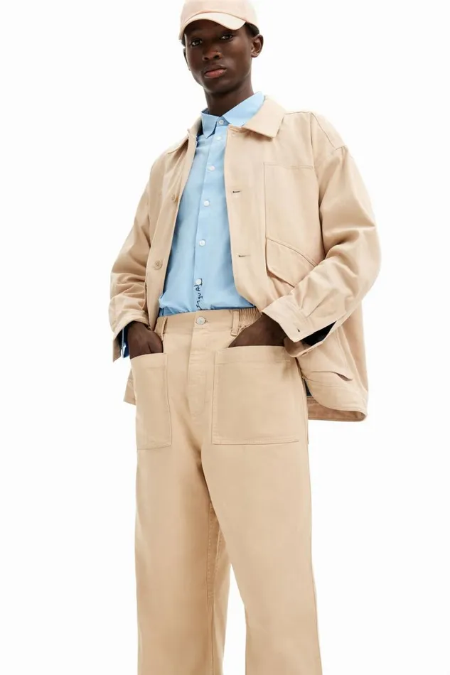 Men Jeans And Trousers Desigual Long Pants With Pockets