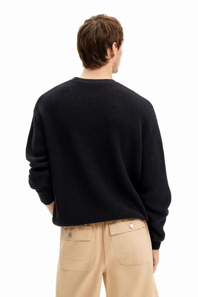 Men Jumpers And Sweatshirts Desigual Embroidered Sweater