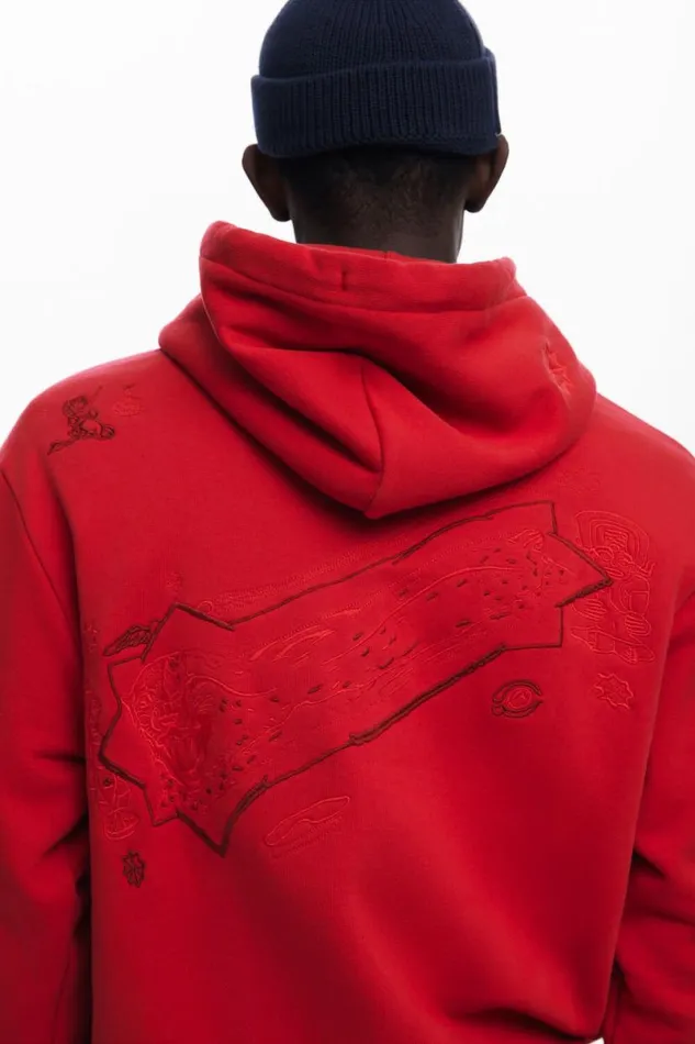 Men Jumpers And Sweatshirts Desigual Tiger Embroidered Sweatshirt