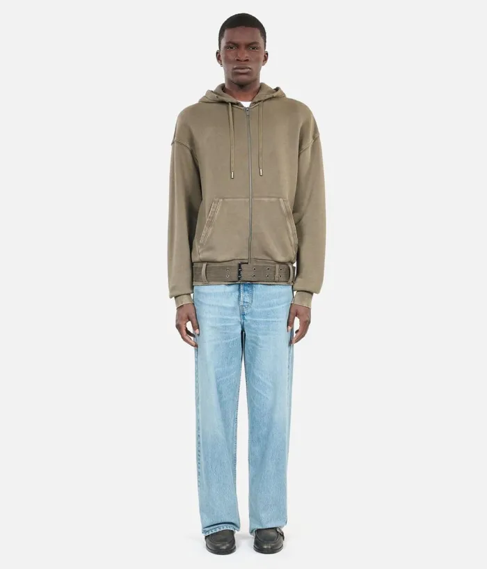Men Knits and Tees THE KOOPLES Khaki Hoodie
