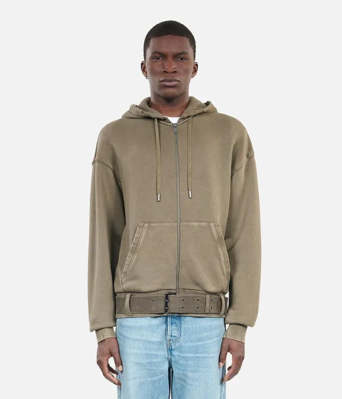 Men Knits and Tees THE KOOPLES Khaki Hoodie Men Knits and Tees THE KOOPLES Khaki Hoodie