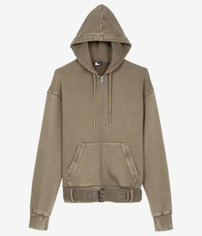 Men Knits and Tees THE KOOPLES Khaki Hoodie Men Knits and Tees THE KOOPLES Khaki Hoodie