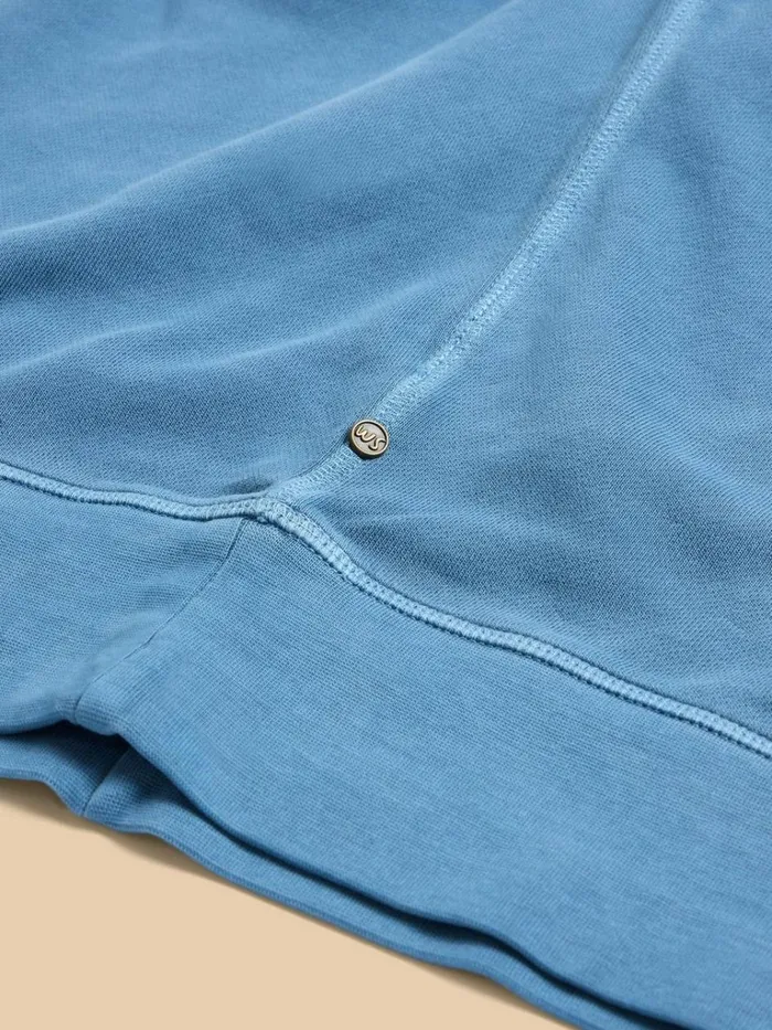 Men KNITWEAR White Stuff Crew Neck Sweat Mid Blue Men KNITWEAR White Stuff Crew Neck Sweat Mid Blue