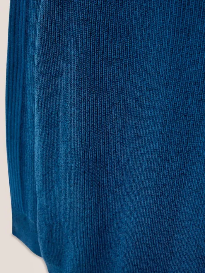 Men KNITWEAR White Stuff Pentire Crew Mid Teal Men KNITWEAR White Stuff Pentire Crew Mid Teal