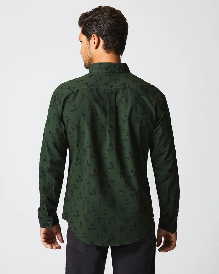 Men Kudzu Tuscumbia Shirt Evergreenpine Green Billy Reid Shirting