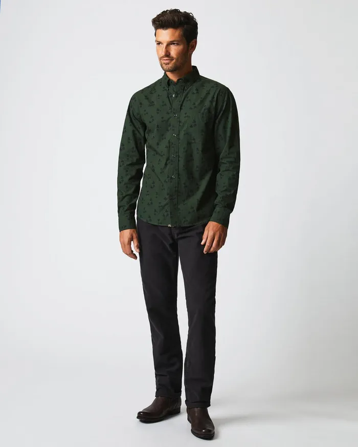 Men Kudzu Tuscumbia Shirt Evergreenpine Green Billy Reid Shirting