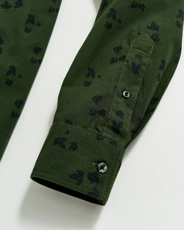 Men Kudzu Tuscumbia Shirt Evergreenpine Green Billy Reid Shirting