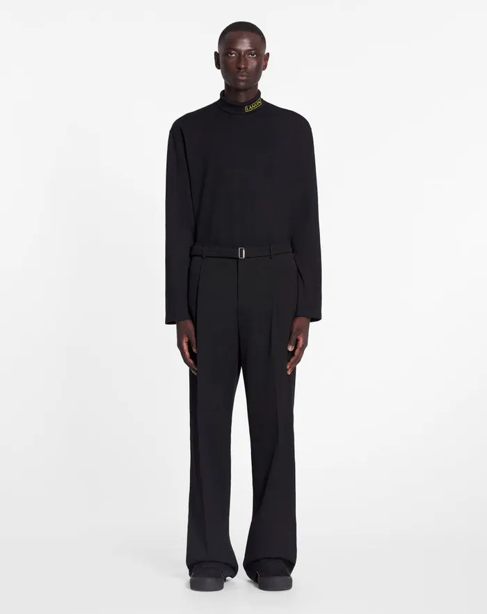 Men Lanvin Coats and Jackets Lanvin X Future Unisex Turtleneck Top Black