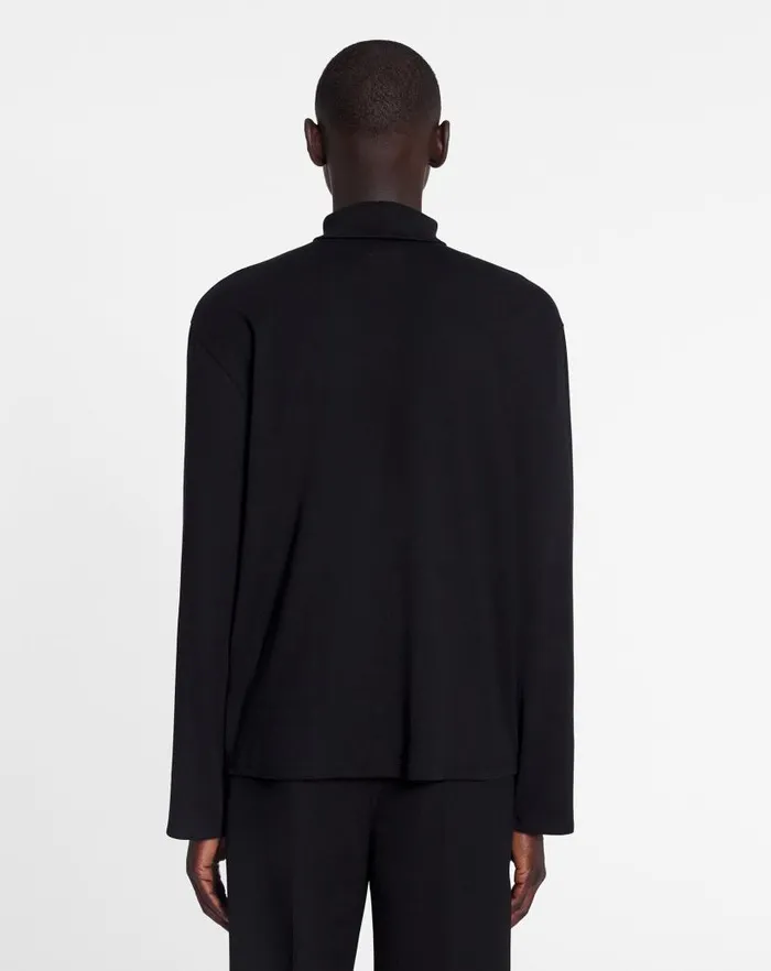Men Lanvin Coats and Jackets Lanvin X Future Unisex Turtleneck Top Black