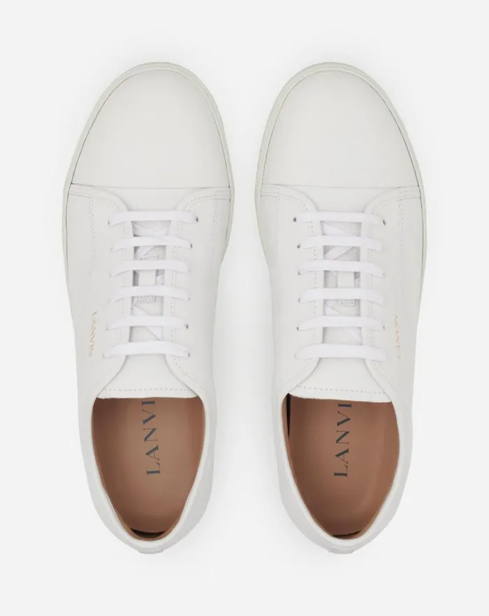 Men Lanvin DBB1 Dbb1 Leather Sneakers White