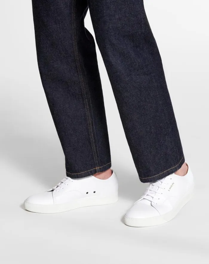 Men Lanvin DBB1 Dbb1 Leather Sneakers White