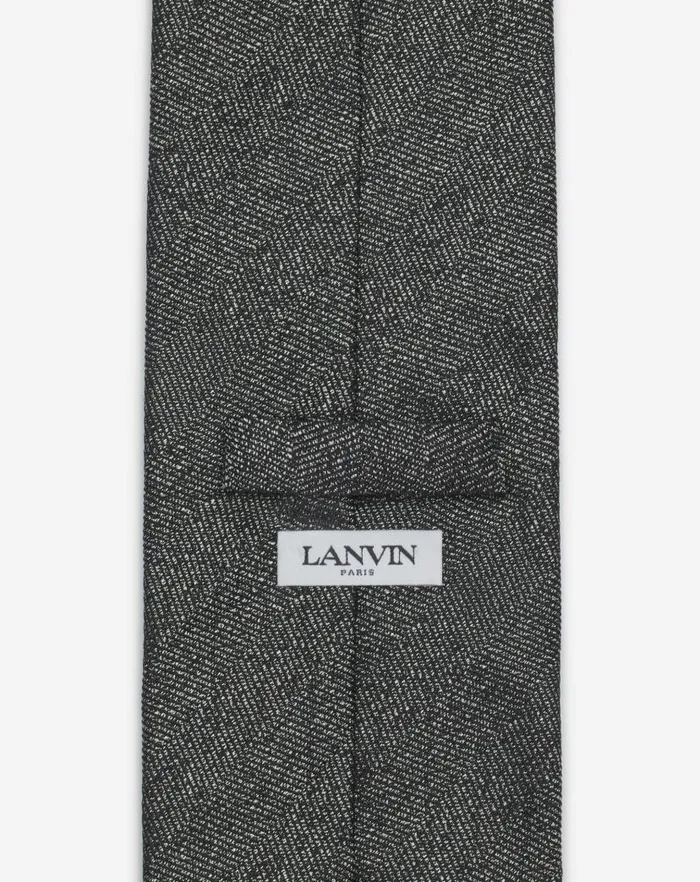 Men Lanvin Hats Lanvin Tie In Satin Black