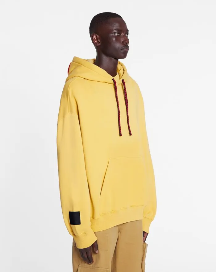 Men Lanvin Knitwear and Sweatshirts Lanvin X Future Unisex Oversized Curb Laces Corn Men Lanvin Knitwear and Sweatshirts Lanvin X Future Unisex Oversized Curb Laces Corn