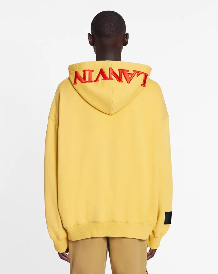 Men Lanvin Knitwear and Sweatshirts Lanvin X Future Unisex Oversized Curb Laces Corn Men Lanvin Knitwear and Sweatshirts Lanvin X Future Unisex Oversized Curb Laces Corn
