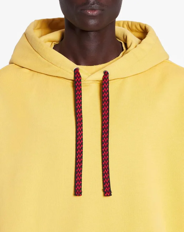 Men Lanvin Knitwear and Sweatshirts Lanvin X Future Unisex Oversized Curb Laces Corn Men Lanvin Knitwear and Sweatshirts Lanvin X Future Unisex Oversized Curb Laces Corn