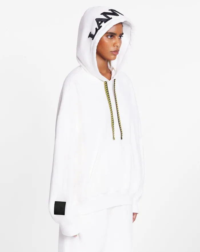 Men Lanvin Knitwear and Sweatshirts Lanvin X Future Unisex Oversized Curb Laces White Mustang
