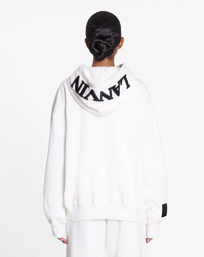 Men Lanvin Knitwear and Sweatshirts Lanvin X Future Unisex Oversized Curb Laces White Mustang