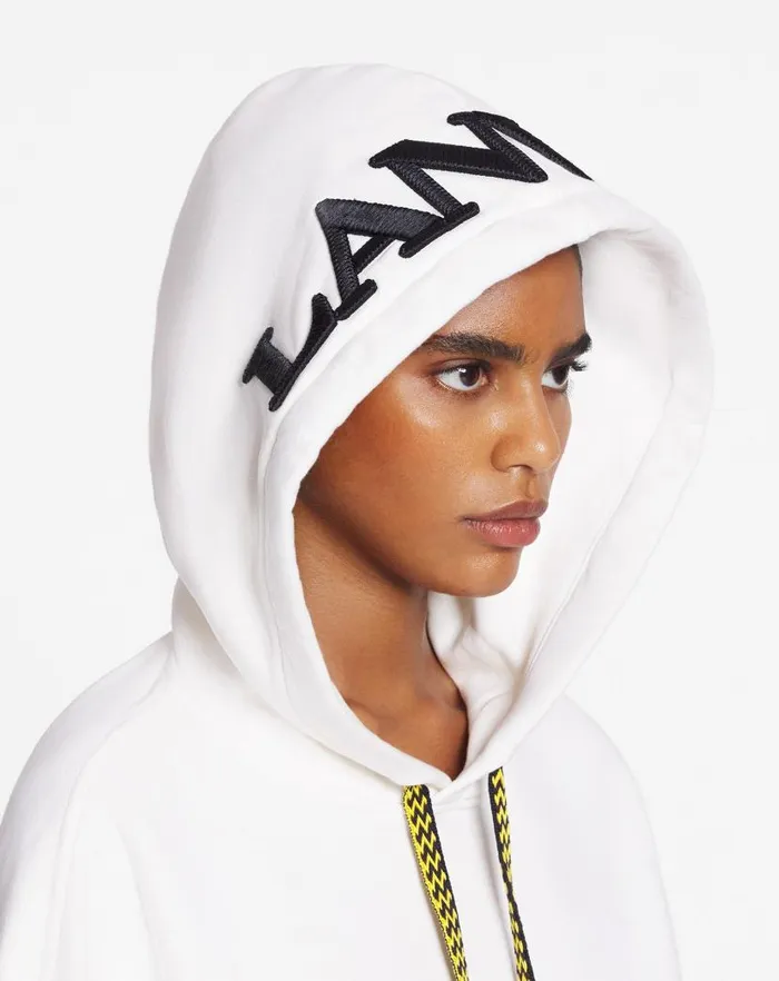 Men Lanvin Knitwear and Sweatshirts Lanvin X Future Unisex Oversized Curb Laces White Mustang