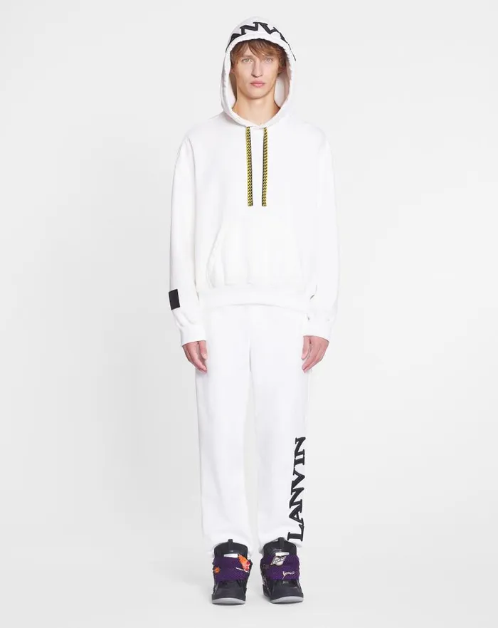 Men Lanvin Knitwear and Sweatshirts Lanvin X Future Unisex Oversized Curb Laces White Mustang